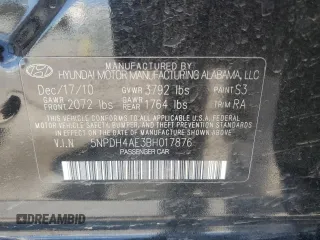 2011 Hyundai Elantra Limited с VIN 5NPDH4AE3BH017876, выставлен на аукционе Copart как лот 55175615 с пробегом 162 291 миль миль и Списание • Salvage title. История ставок и продаж доступна на DreamBid. Изображение 12.