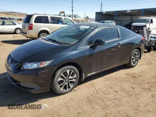 2013 Honda Civic Cpe EX with VIN 2HGFG3B87DH518541, listed as a Copart auction lot 48297145 with 115,230 mi miles and Salvage Title. Bid and sale history available at carsss.com. Image 1.