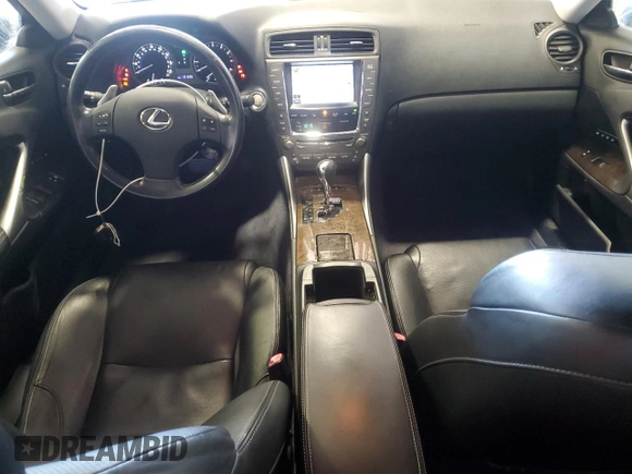 2009 Lexus IS 250 with VIN JTHCK262895032060, listed as a Copart auction lot 48746225 with 151,696 mi miles and Salvage Title. Bid and sale history available at DreamBid. Image 8.