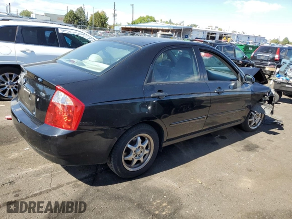 2006 Kia Spectra EX with VIN KNAFE121565332547, listed as a Copart auction lot 73562144 with 155,418 mi miles and Non Repairable. Bid and sale history available at carsss.com. Image 3.