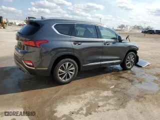 2020 Hyundai Santa Fe Limited with VIN 5NMS53ADXLH272461, listed as a Copart auction lot 44017225 with 53,363 mi miles and Non Repairable. Bid and sale history available at carsss.com. Image 3.