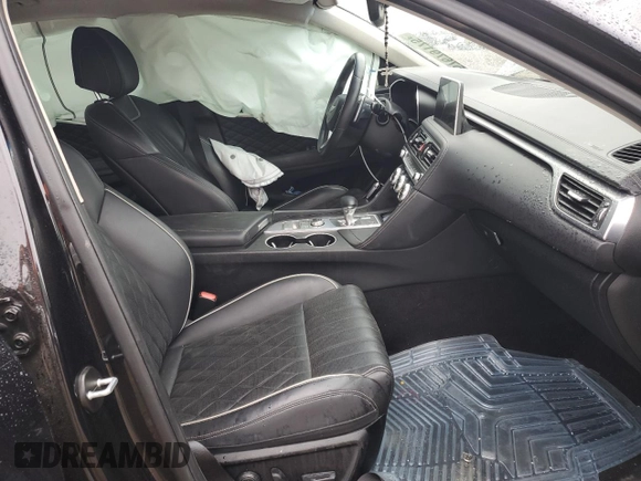 2021 Genesis G70 2.0T with VIN KMTG44LA3MU075175, listed as a Copart auction lot 57679175 with 89,864 mi miles and Salvage title. Bid and sale history available at DreamBid. Image 7.