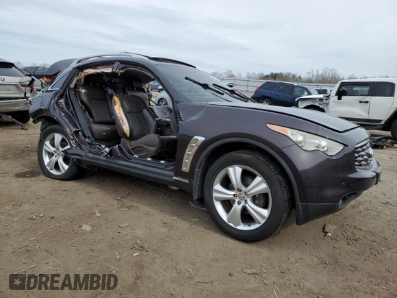 2011 Infiniti FX with VIN JN8AS1MW1BM735041, listed as a Copart auction lot 43363084 with Not Provided miles and Salvage Title. Bid and sale history available at DreamBid. Image 4.