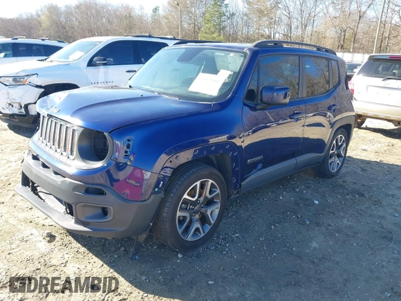 2018 Jeep Renegade Latitude with VIN ZACCJABB4JPJ03414, listed as a IAAI auction lot 41802992 with 83,160 mi miles and . Bid and sale history available at DreamBid. Image 2.