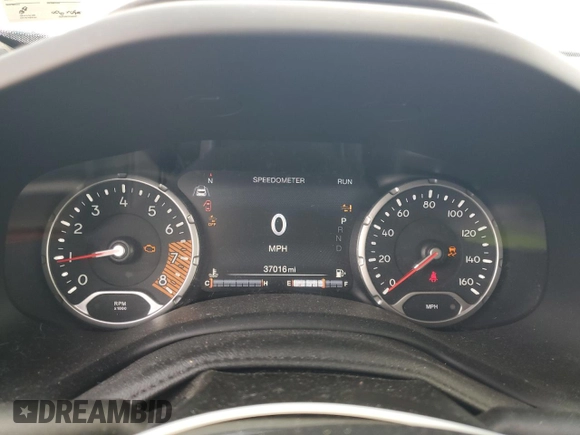 2022 Jeep Renegade Limited with VIN ZACNJDD17NPN59962, listed as a Copart auction lot 59101285 with 37,016 mi miles and Salvage title. Bid and sale history available at DreamBid. Image 9.
