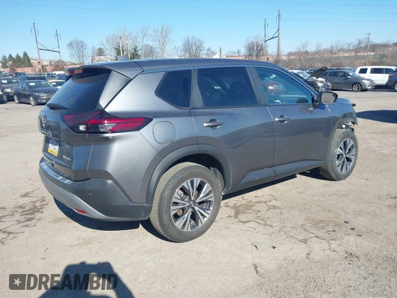 2022 Nissan Rogue SV with VIN 5N1BT3BB9NC698402, listed as a IAAI auction lot 41703839 with 24,322 mi miles and . Bid and sale history available at DreamBid. Image 4.