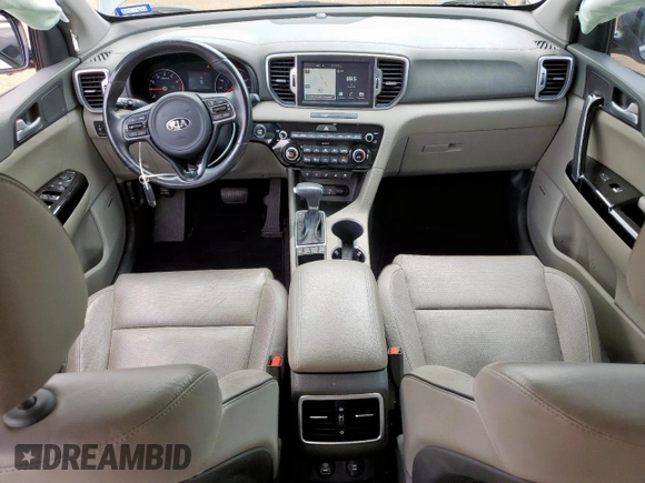 2018 Kia Sportage EX with VIN KNDPN3AC7J7431647, listed as a Copart auction lot 59490795 with 72,840 mi miles and Salvage title. Bid and sale history available at DreamBid. Image 8.