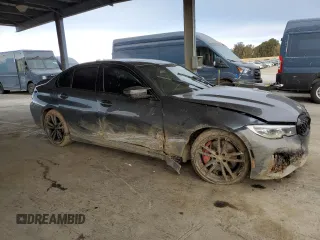 2021 BMW 3 Series M340i with VIN 3MW5U7J05M8C17621, listed as a Copart auction lot 49917805 with 0 mi miles and Salvage Title. Bid and sale history available at carsss.com. Image 4.