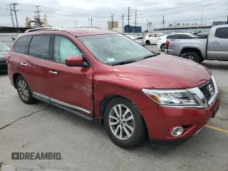 2015 Nissan Pathfinder SL with VIN 5N1AR2MN7FC640690, listed as a Copart auction lot 55817655 with 116,718 mi miles and Salvage title. Bid and sale history available at DreamBid. Image 4.