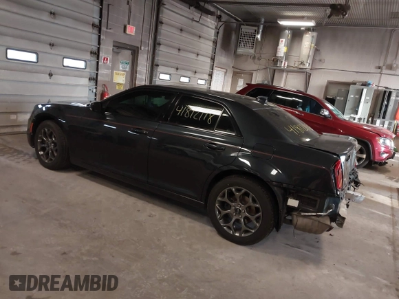 2015 Chrysler 300 with VIN 2C3CCAGG9FH864678, listed as a IAAI auction lot 41812118 with 107,873 mi miles. Bid and sale history available at carsss.com. Image 3.