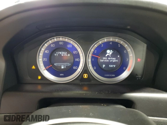 2012 Volvo XC60 3.0L with VIN YV4902DZ6C2296563, listed as a Copart auction lot 57584985 with 178,362 mi miles and Salvage title. Bid and sale history available at DreamBid. Image 9.