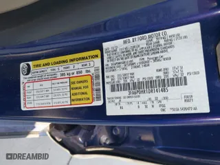 2013 Ford Fusion SE with VIN 3FA6P0HR1DR141485, listed as a IAAI auction lot 42000438 with 1 mi miles. Bid and sale history available at carsss.com. Image 9.