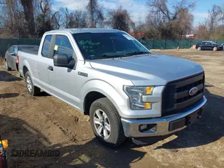 2016 Ford F-150 XL with VIN 1FTEX1C88GFA51522, listed as a IAAI auction lot 41674507 with 154,743 mi miles and . Bid and sale history available at carsss.com. Image 1.