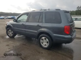 2005 Honda Pilot EX-L with VIN 5FNYF18555B060159, listed as a Copart auction lot 54165005 with 147,187 mi miles and Salvage title. Bid and sale history available at DreamBid. Image 2.