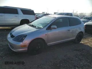2002 Honda Civic Si with VIN SHHEP33592U307132, listed as a Copart auction lot 82953874 with 164,723 mi miles and Salvage Title. Bid and sale history available at DreamBid. Image 1.