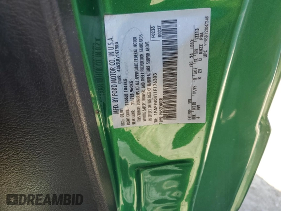 2001 Ford Mustang Standard с VIN 1FAFP40411F176303, выставлен на аукционе Copart как лот 47479995 с пробегом Не указан миль и Списание • Salvage title. История ставок и продаж доступна на DreamBid. Изображение 12.