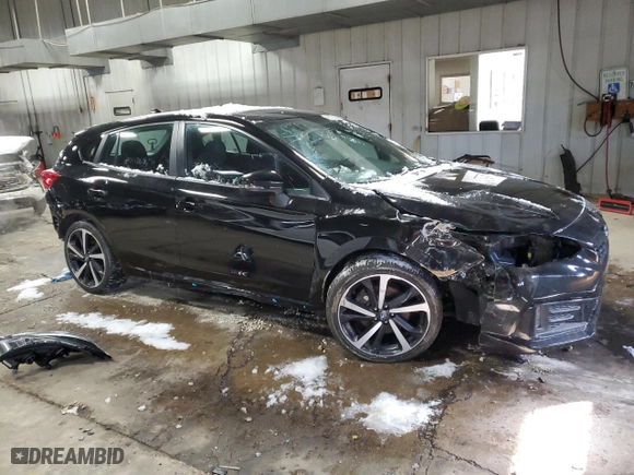 2023 Subaru Impreza Sport with VIN 4S3GTAM63P3718029, listed as a Copart auction lot 45178275 with 24,824 mi miles and Salvage Title. Bid and sale history available at carsss.com. Image 4.