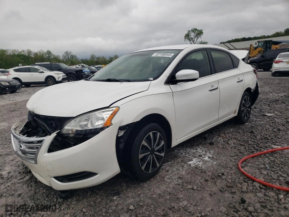 2014 Nissan Sentra S with VIN 3N1AB7AP7EL632798, listed as a Copart auction lot 52158045 with 162,096 mi miles and Salvage Title. Bid and sale history available at carsss.com. Image 1.