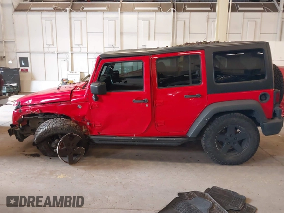2017 Jeep Wrangler Unlimited Sport with VIN 1C4BJWDG0HL597113, listed as a IAAI auction lot 41764073 with 96,531 mi miles. Bid and sale history available at carsss.com. Image 15.
