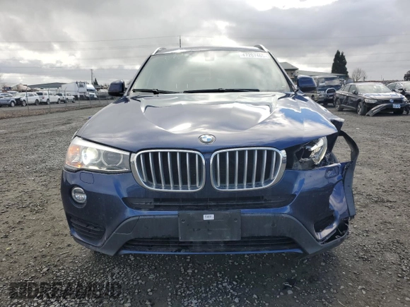 2017 BMW X3 xDrive28i with VIN 5UXWX9C55H0T00256, listed as a Copart auction lot 47207465 with 113,792 mi miles and Salvage Title. Bid and sale history available at DreamBid. Image 5.