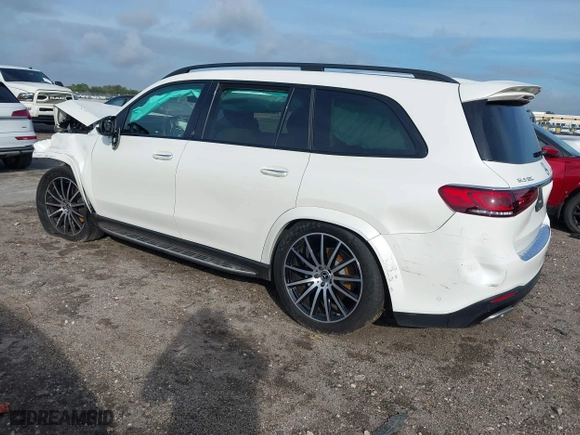 2023 Mercedes-Benz GLS with VIN 4JGFF8GE1PA991752, listed as a IAAI auction lot 41202307 with 20,104 mi miles. Bid and sale history available at carsss.com. Image 3.