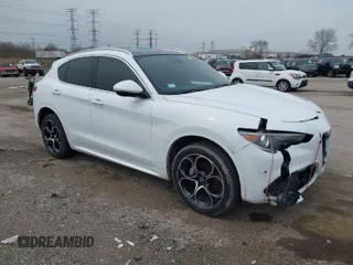 2020 Alfa Romeo Stelvio Ti z VIN ZASPAKBN6L7C92398, wystawiony jako IAAI lot #41924883 z przebiegiem 73 683 mil mil oraz . Historia ofert i sprzedaży dostępna na DreamBid. Obrazek 1.