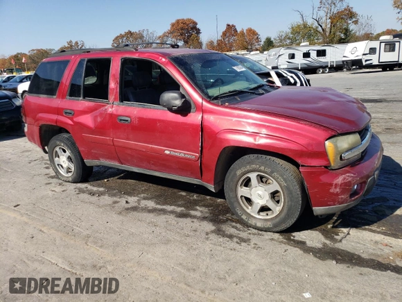 2003 Chevrolet TrailBlazer LTZ with VIN 1GNDT13S432406018, listed as a Copart auction lot 77605264 with 236,196 mi miles and Clean Title. Bid and sale history available at DreamBid. Image 4.