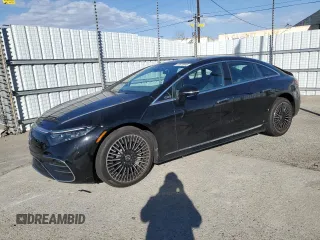 2023 Mercedes-Benz EQS with VIN W1KCG2DB1PA025449, listed as a Copart auction lot 87678245 with 6,868 mi miles and Salvage Title. Bid and sale history available at carsss.com. Image 1.