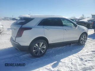 2024 Cadillac XT5 AWD Premium Luxury with VIN 1GYKNDRS4RZ753023, listed as a Copart auction lot 45671495 with 8,855 mi miles and Non repairable. Bid and sale history available at DreamBid. Image 3.