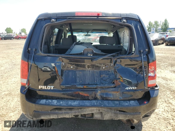 2011 Honda Pilot LX with VIN 5FNYF4H20BB502574, listed as a Copart auction lot 59156775 with 269,212 mi miles and Salvage title. Bid and sale history available at DreamBid. Image 6.
