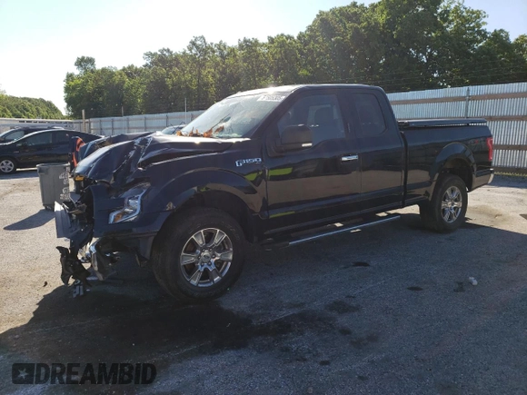 2016 Ford F-150 XLT with VIN 1FTEX1E82GKD70578, listed as a Copart auction lot 57505305 with 27,074 mi miles and Salvage title. Bid and sale history available at DreamBid. Image 1.