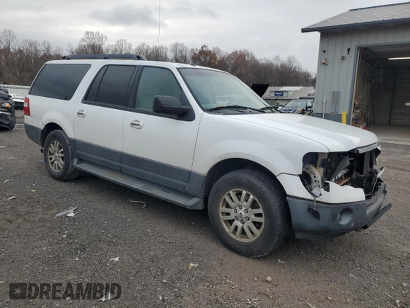 2011 Ford Expedition EL XL with VIN 1FMJK1G5XBEF43072, listed as a Copart auction lot 80767054 with 0 mi miles and Salvage Title. Bid and sale history available at carsss.com. Image 4.
