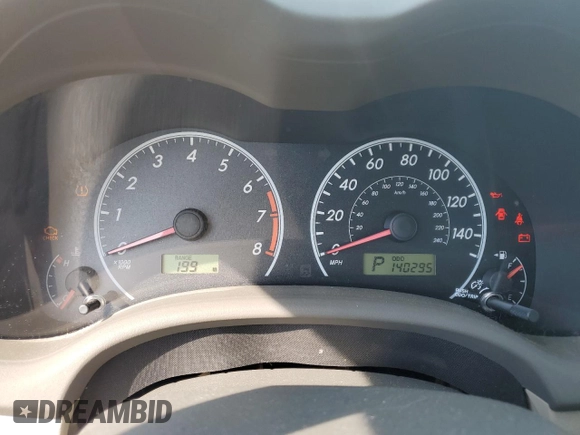 2010 Toyota Corolla with VIN 1NXBU4EE6AZ322656, listed as a Copart auction lot 58587145 with 140,295 mi miles and Non repairable. Bid and sale history available at DreamBid. Image 9.