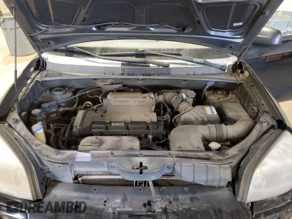 2008 Hyundai Tucson GLS with VIN KM8JM12BX8U873512, listed as a Copart auction lot 53549345 with 125,455 mi miles and Salvage Title. Bid and sale history available at carsss.com. Image 12.