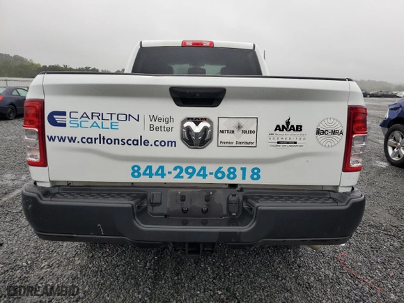 2022 Ram 2500 Tradesman with VIN 3C6UR4CJ2NG200455, listed as a Copart auction lot 71545564 with 33,839 mi miles and Salvage Title. Bid and sale history available at carsss.com. Image 6.