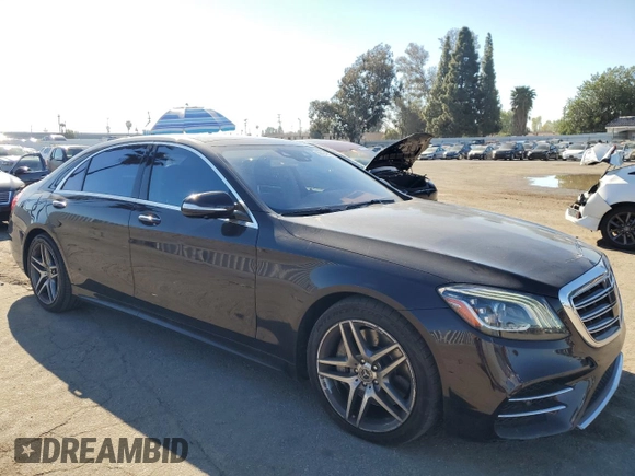 2018 Mercedes-Benz S 560 with VIN WDDUG8DB2JA369175, listed as a Copart auction lot 50404675 with 50,311 mi miles and Salvage Title. Bid and sale history available at carsss.com. Image 4.