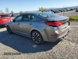 2015 Kia Optima SX with VIN 5XXGR4A7XFG510483, listed as a Copart auction lot 47249794 with 117,456 mi miles and Salvage Title. Bid and sale history available at carsss.com. Image 2.