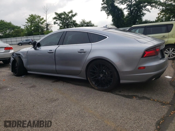 2017 Audi A7 Premium Plus with VIN WAUW2AFC7HN076600, listed as a Copart auction lot 60037813 with 93,547 mi miles. Bid and sale history available at carsss.com. Image 2.