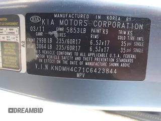 2012 Kia Sedona EX with VIN KNDMH4C71C6423844, listed as a IAAI auction lot 41967401 with 199,067 mi miles. Bid and sale history available at carsss.com. Image 9.