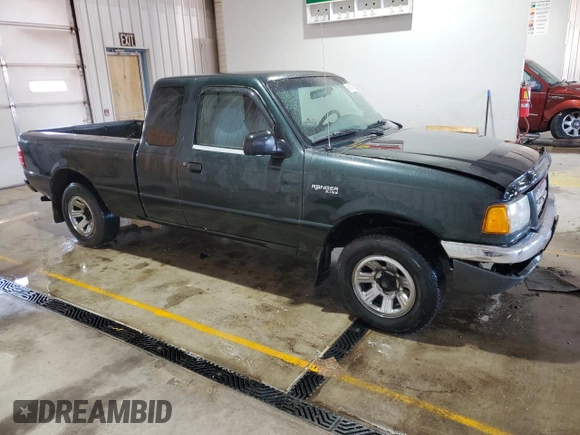 2001 Ford Ranger XLT Appearance with VIN 1FTYR14E71PA81740, listed as a Copart auction lot 48695975 with 203,450 mi miles and Salvage Title. Bid and sale history available at DreamBid. Image 4.