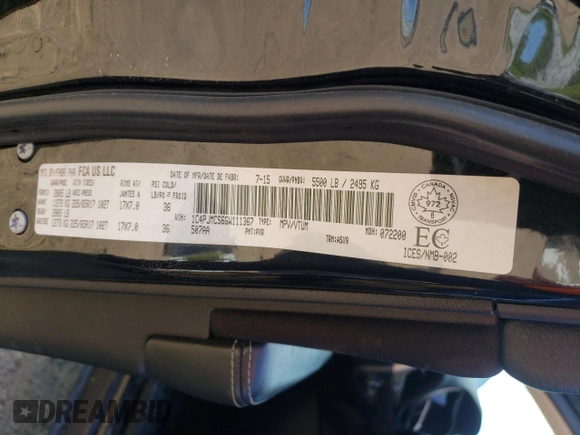 2016 Jeep Cherokee Latitude z VIN 1C4PJMCS6GW111367, wystawiony jako Copart lot #56582815 z przebiegiem 121 491 mil mil oraz Szkoda całkowita • Salvage title. Historia ofert i sprzedaży dostępna na DreamBid. Obrazek 13.