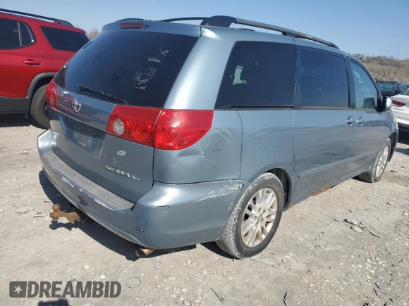 2008 Toyota Sienna XLE with VIN 5TDZK22C78S161023, listed as a Copart auction lot 51540135 with 245,949 mi miles and Clean Title. Bid and sale history available at carsss.com. Image 3.