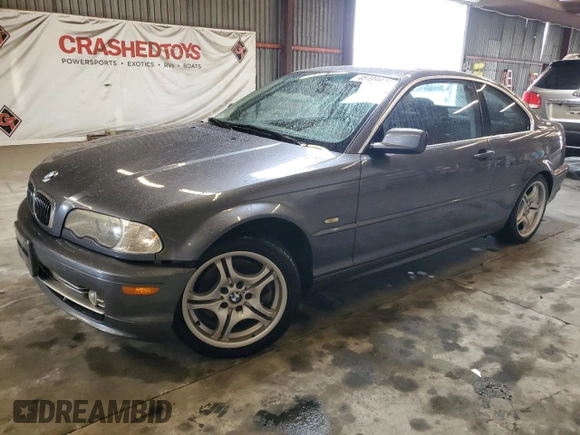 2002 BMW 3 Series 330Ci with VIN WBABN53482JU28205, listed as a Copart auction lot 45199945 with 75,083 mi miles and Salvage Title. Bid and sale history available at carsss.com. Image 1.