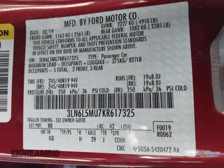 2019 Lincoln MKZ Hybrid Reserve II with VIN 3LN6L5MU7KR617325, listed as a IAAI auction lot 42584481 with 76,118 mi miles and . Bid and sale history available at DreamBid. Image 9.