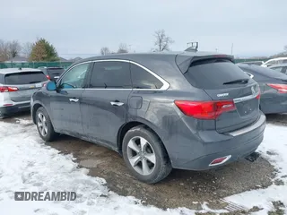 2016 Acura MDX with VIN 5FRYD4H26GB044762, listed as a IAAI auction lot 41400131 with 122,213 mi miles. Bid and sale history available at carsss.com. Image 3.