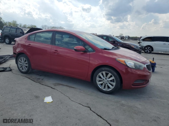 2014 Kia Forte LX with VIN KNAFX4A61E5218150, listed as a Copart auction lot 52137935 with 125,112 mi miles and Salvage Title. Bid and sale history available at carsss.com. Image 4.