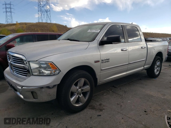 2018 Ram 1500 Big Horn with VIN 1C6RR7TT6JS241733, listed as a Copart auction lot 76377104 with 108,115 mi miles and Clean title. Bid and sale history available at DreamBid. Image 1.