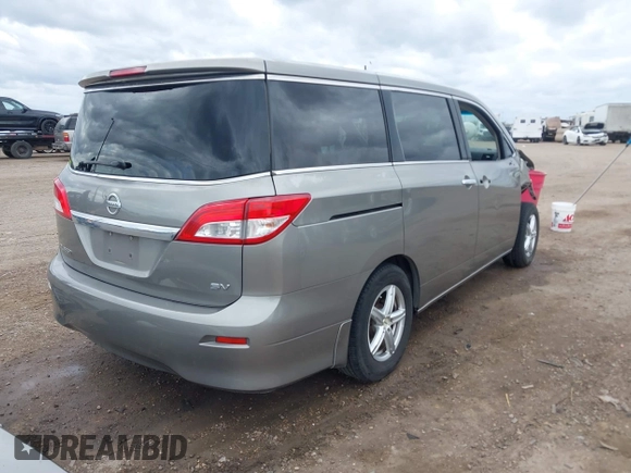 2013 Nissan Quest LE with VIN JN8AE2KP1D9067840, listed as a IAAI auction lot 41073391 with 219,804 mi miles. Bid and sale history available at carsss.com. Image 4.