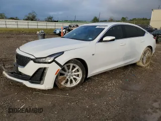 2022 Cadillac CT5 Luxury with VIN 1G6DW5RK8N0129874, listed as a Copart auction lot 79692414 with 35,773 mi miles and Salvage Title. Bid and sale history available at carsss.com. Image 1.