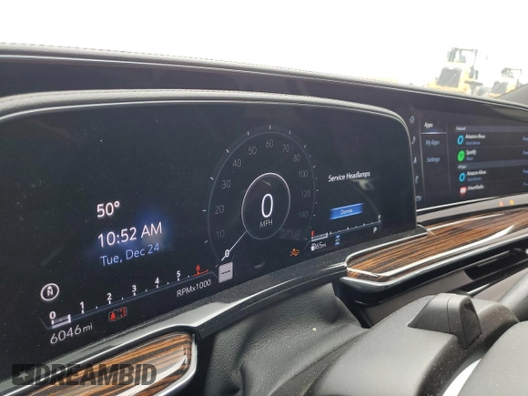 2024 Cadillac Escalade 4WD Premium Luxury z VIN 1GYS4BKL3RR336602, wystawiony jako Copart lot #86166724 z przebiegiem 6 046 mil mil oraz Szkoda całkowita • Salvage title. Historia ofert i sprzedaży dostępna na DreamBid. Obrazek 9.